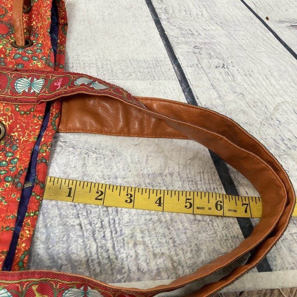 LOOP Boho‎ Beach Bag Lobster Seashell Floral Vacation Festival Style Bold Bright - Picture 10 of 15